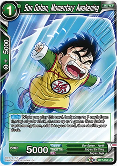 SON GOHAN, MOMENTARY AWAKENING