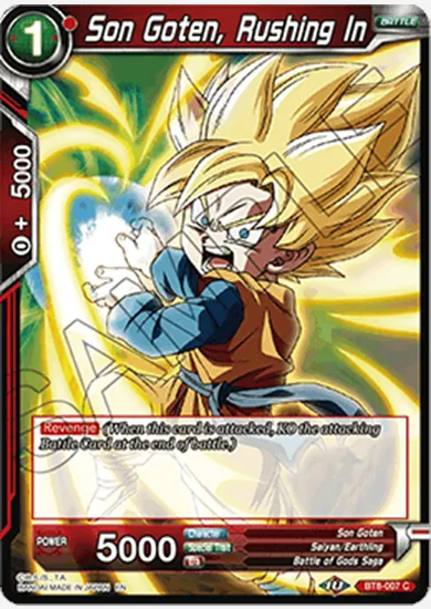 SON GOTEN, RUSHING IN