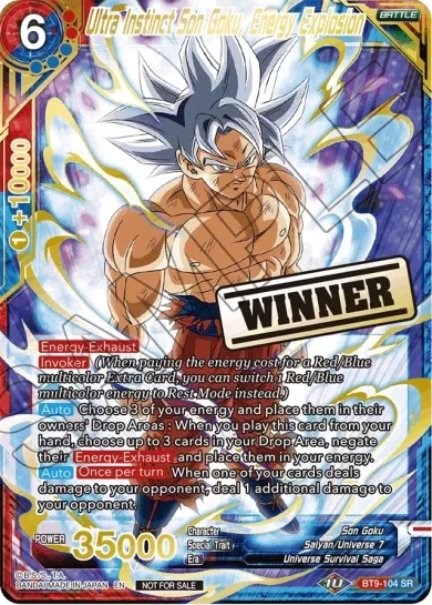 ULTRA INSTINCT SON GOKU, ENERGY EXPLOSION