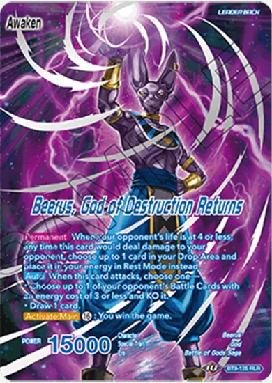 BEERUS, GOD OF DESTRUCTION RETURNS