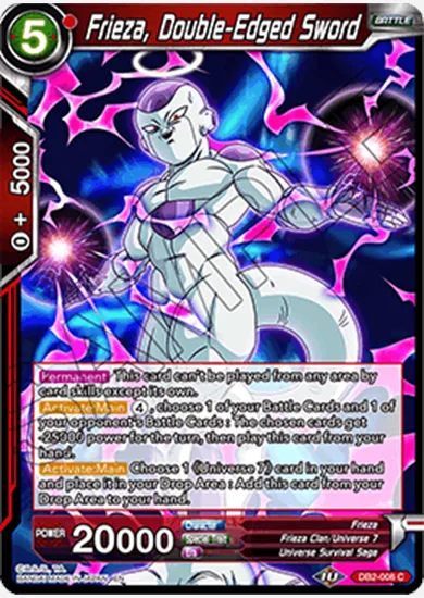 FRIEZA, DOUBLE-EDGED SWORD