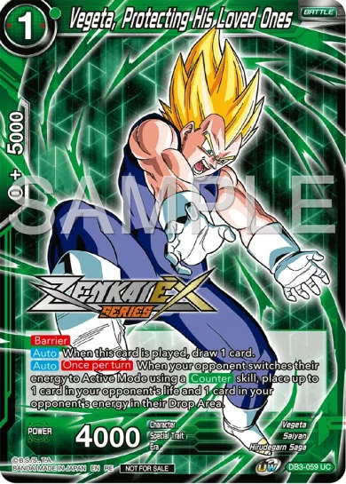 VEGETA, PROTECTING HIS LOVED ONES