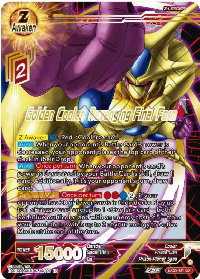 GOLDEN COOLER, REVENGING FINAL FORM
