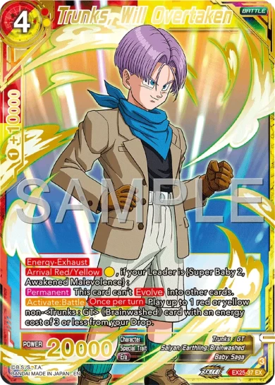 TRUNKS, WILL OVERTAKEN
