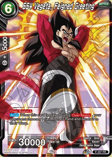 SS4 VEGETA, FEIGNED GREETING