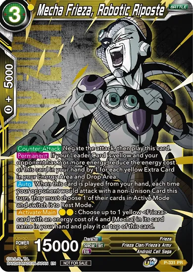 MECHA FRIEZA, ROBOTIC RIPOSTE