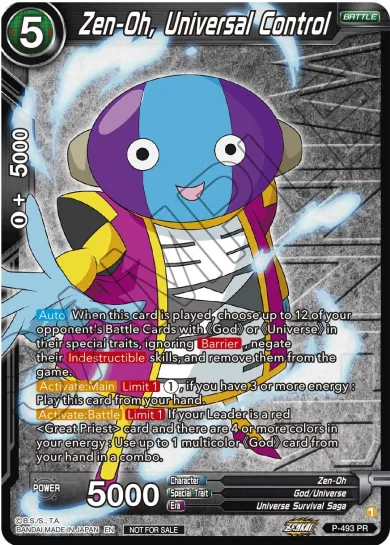 ZEN-OH, UNIVERSAL CONTROL