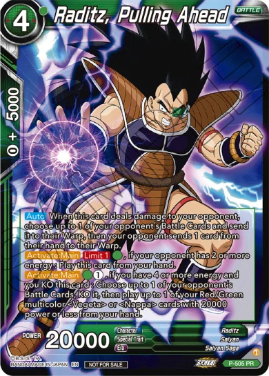 RADITZ, PULLING AHEAD