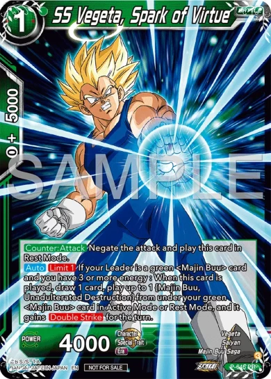 SS VEGETA, SPARK OF VIRTUE