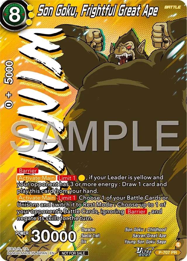 SON GOKU, FRIGHTFUL GREAT APE