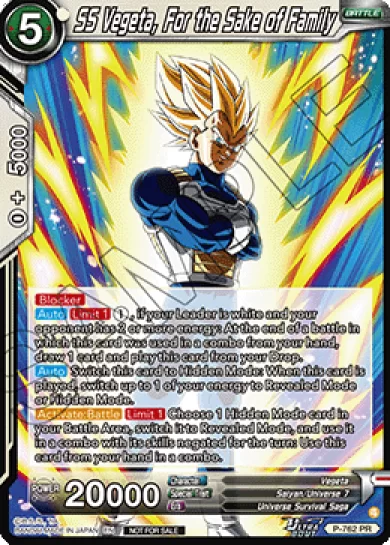 SS VEGETA, FOR THE SAKE OF FAMILY