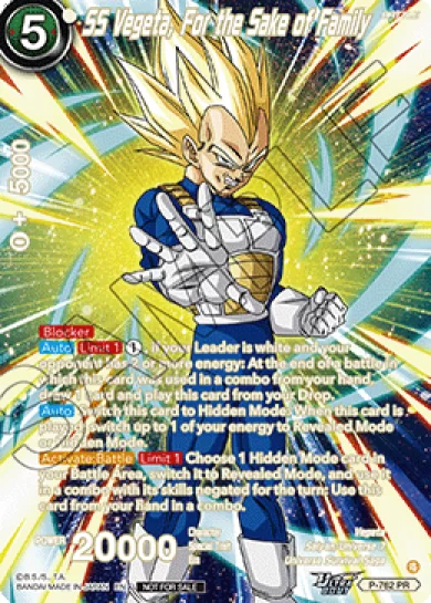 SS VEGETA, FOR THE SAKE OF FAMILY