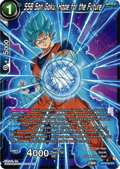 SSB SON GOKU, HOPE FOR THE FUTURE