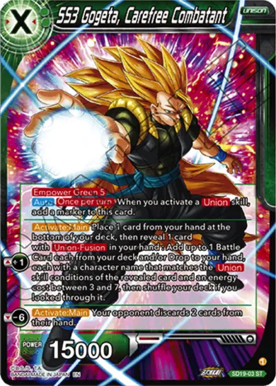 SS3 GOGETA, CAREFREE COMBATANT