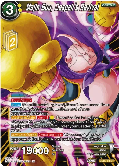 MAJIN BUU, DESPAIR'S REVIVAL