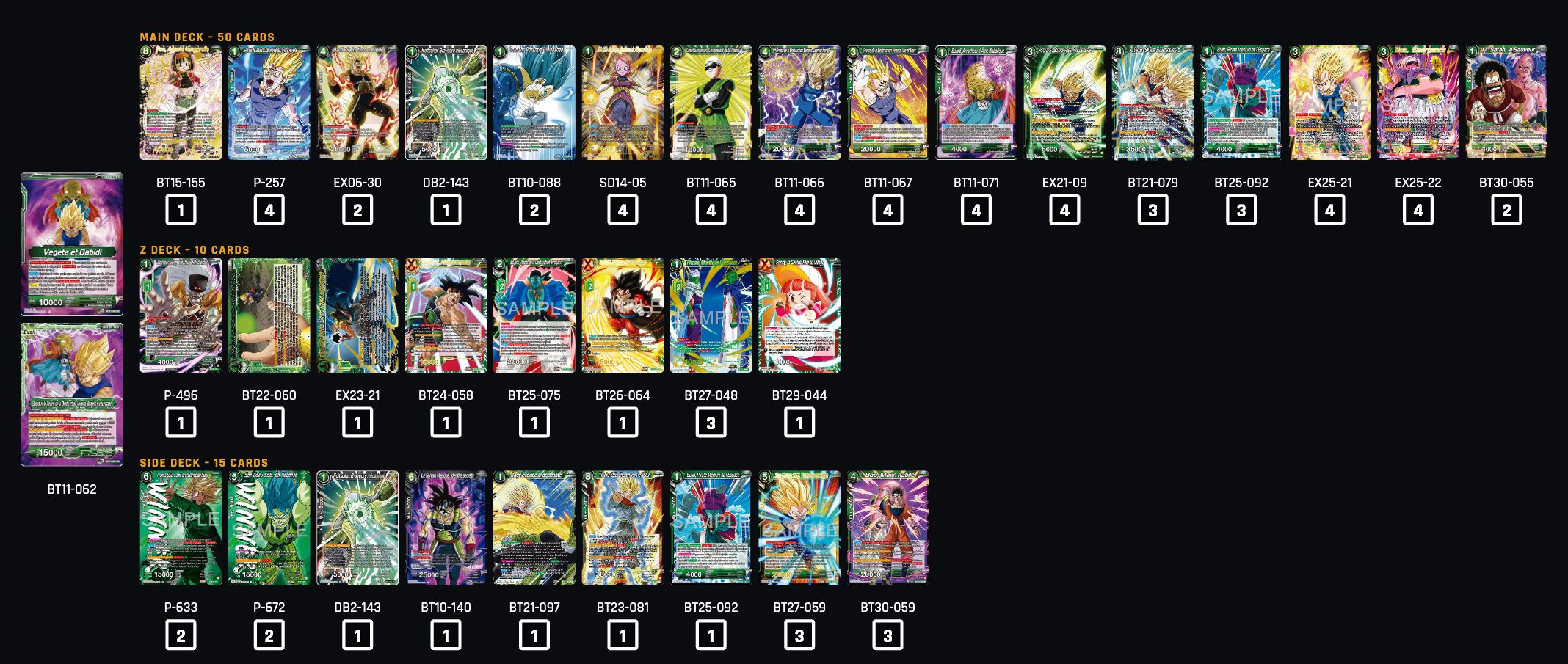 Decklist image · Aj