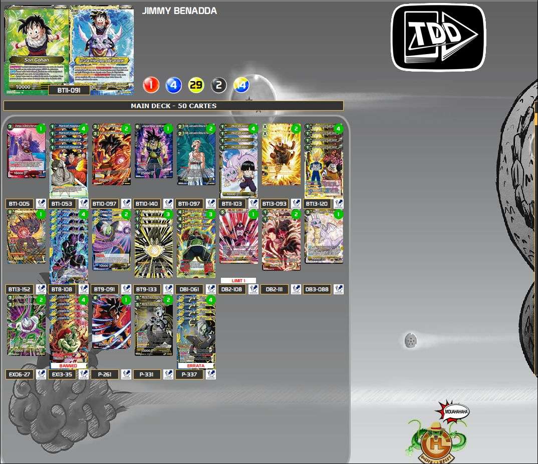 Decklist de Jimmy Benadda