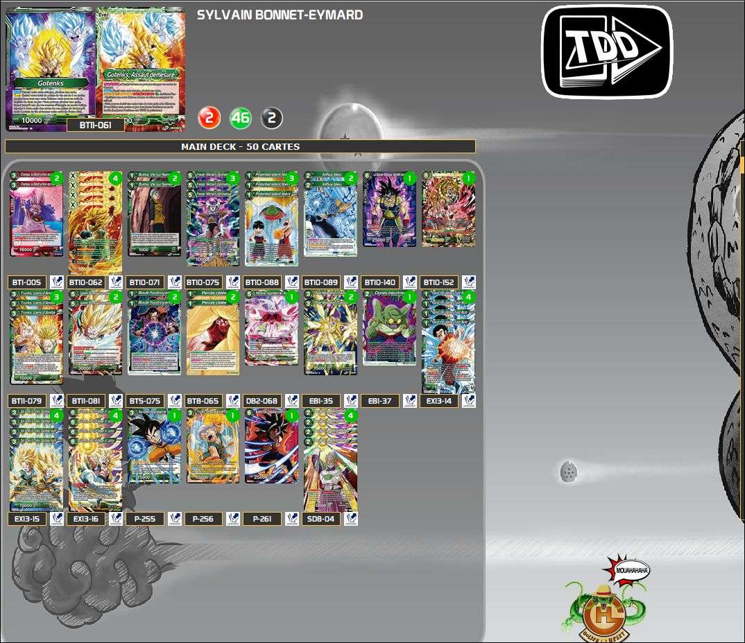 Decklist de Sylvain Bonnet-Eymard