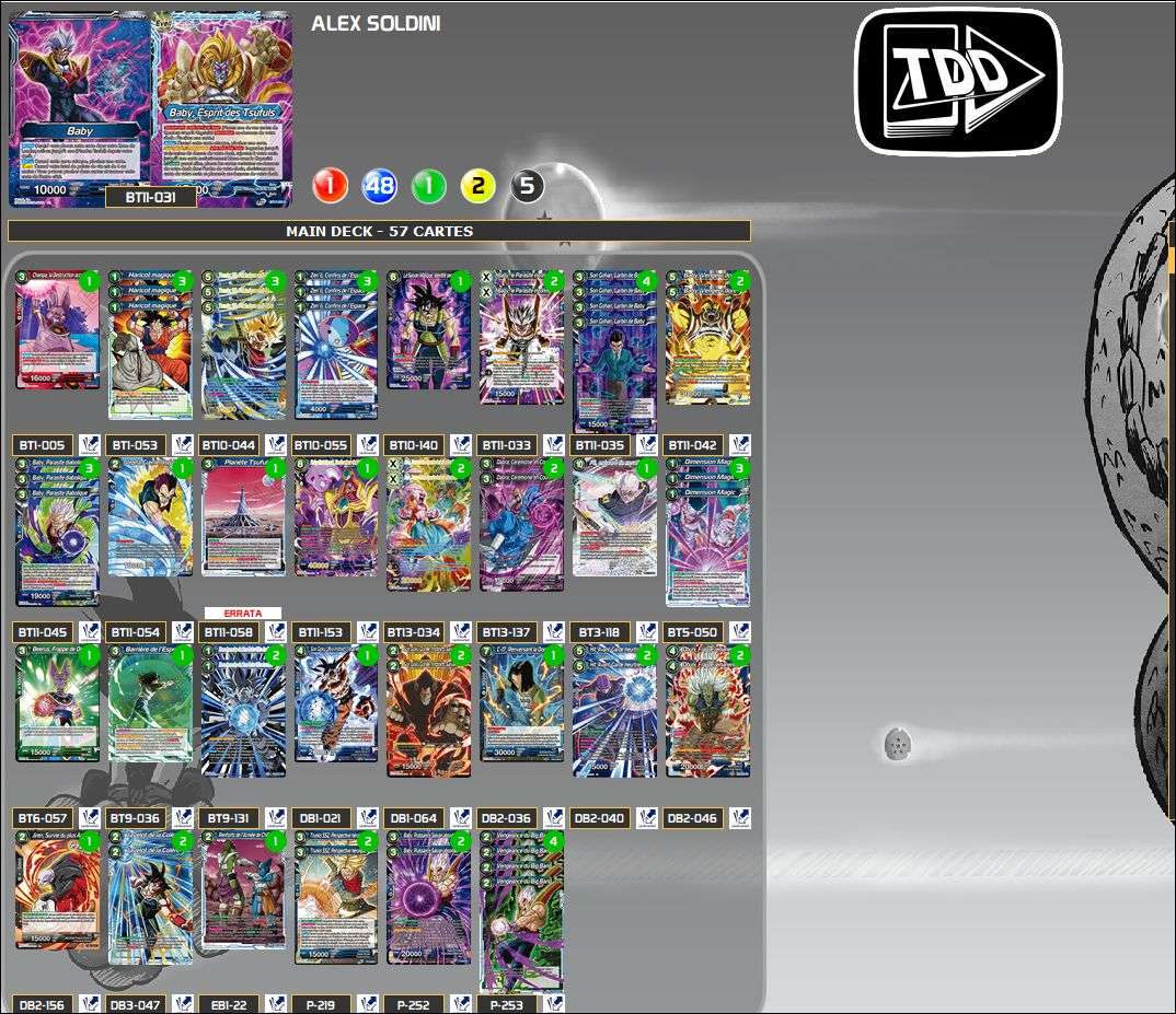 Decklist de Alexandre Soldini