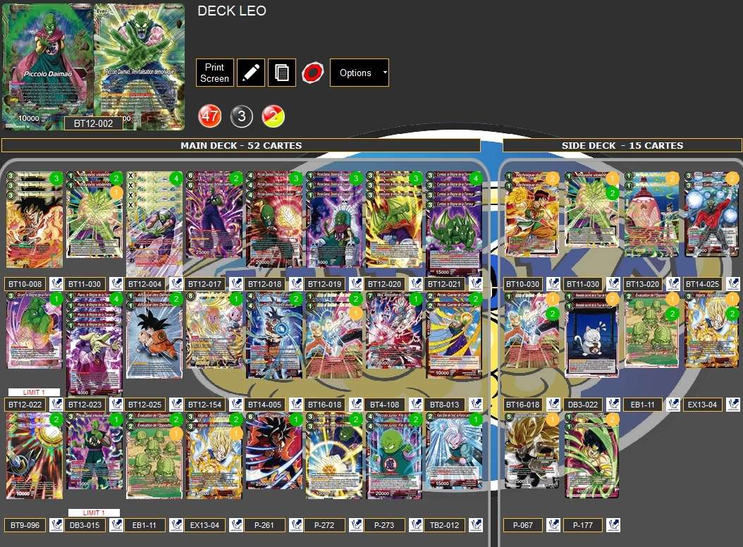 Decklist de Léo Maubant