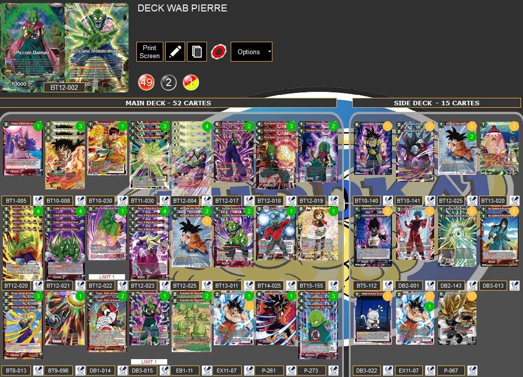 Decklist de Pierre Tellier