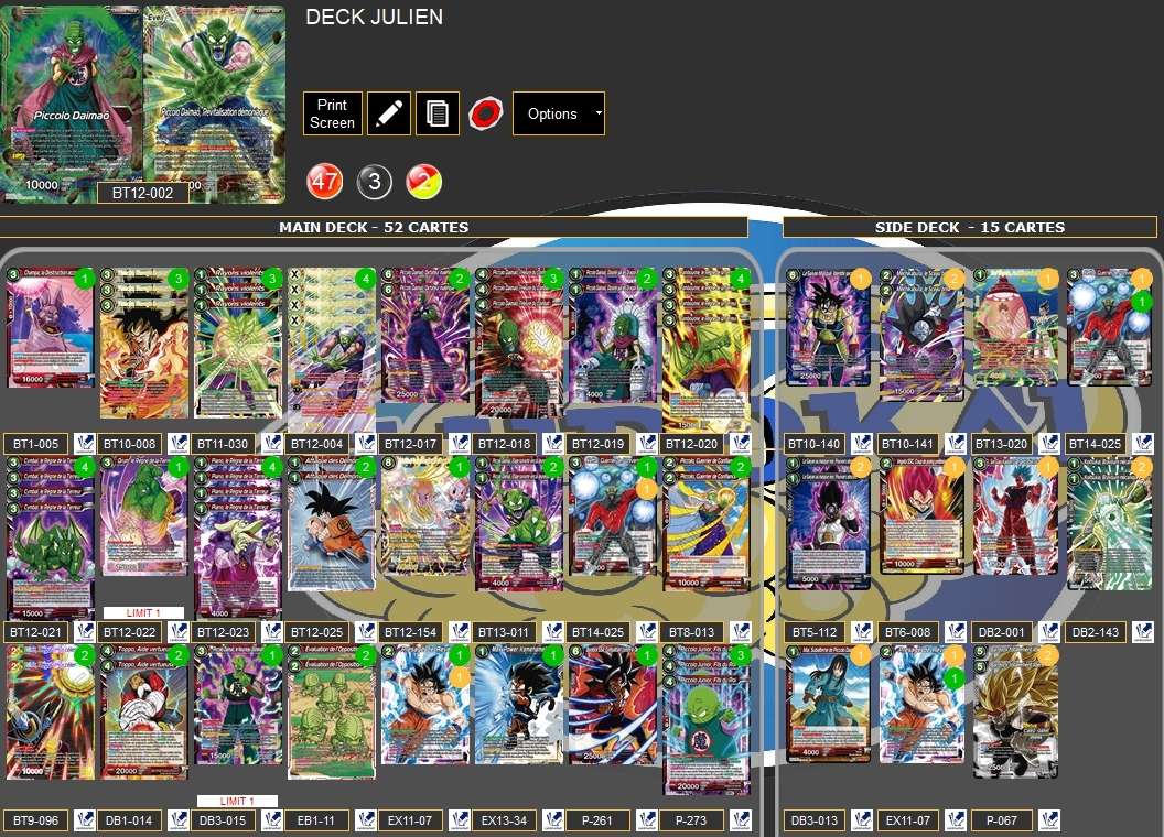 Decklist de Julien Nemeghaire