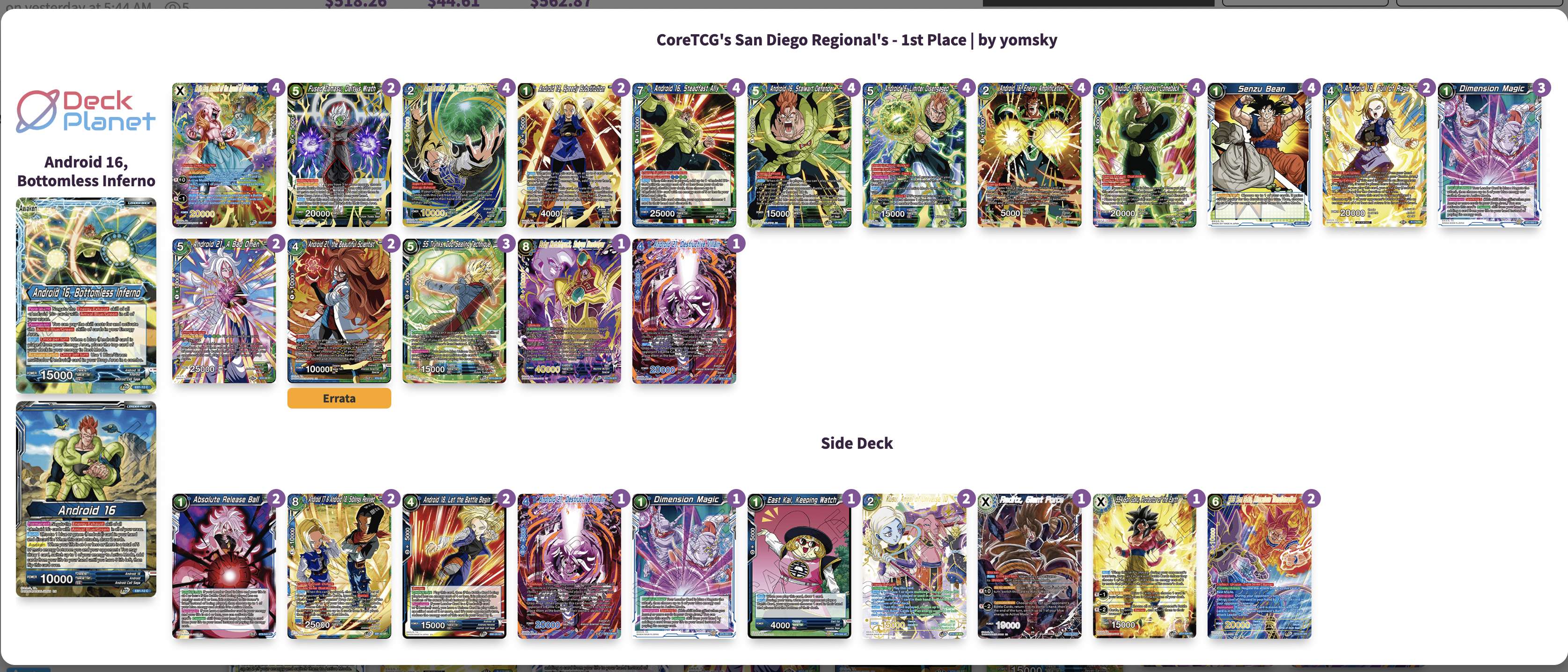Decklist de Jared Lopez