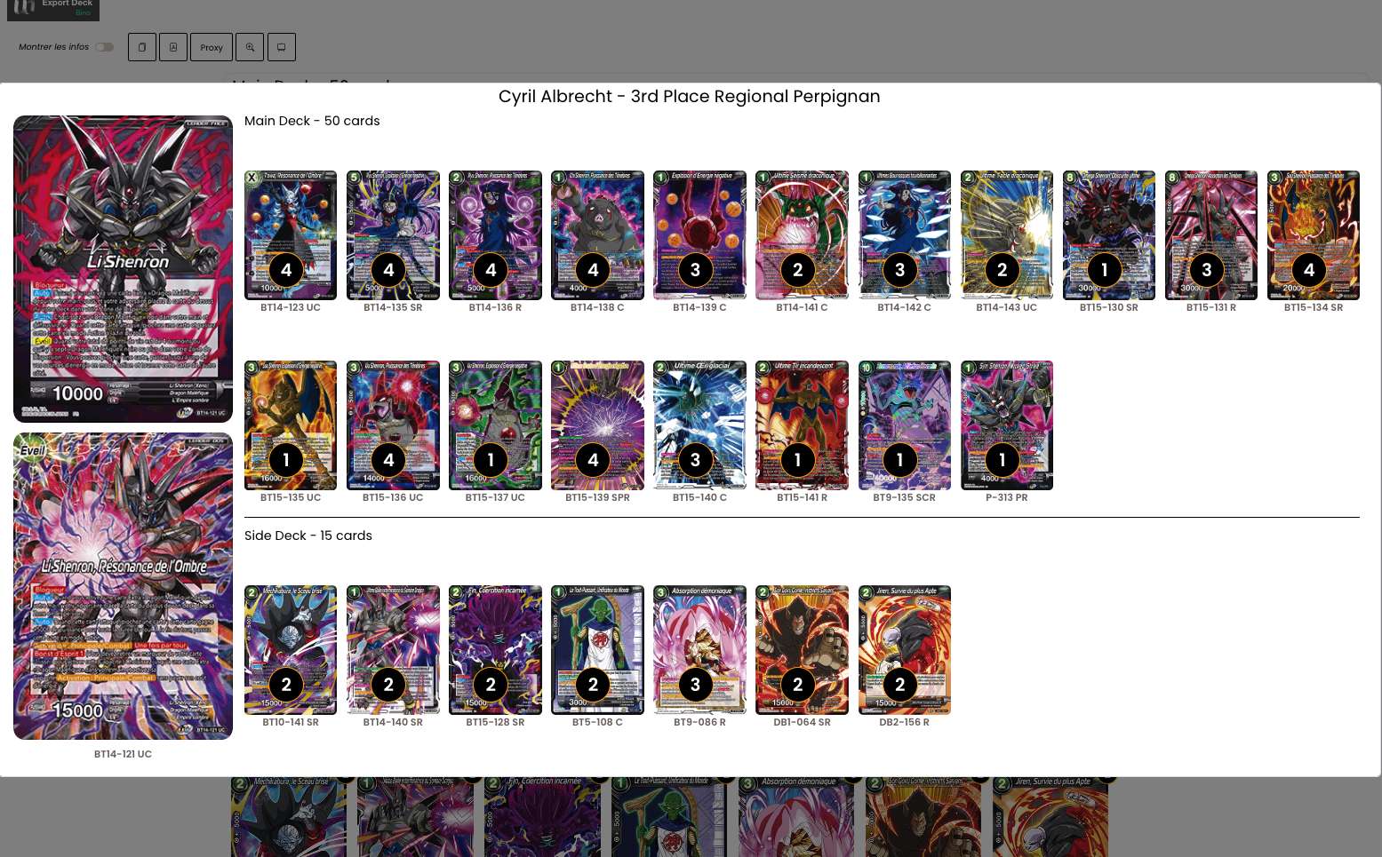 Decklist de Cyril Albrecht