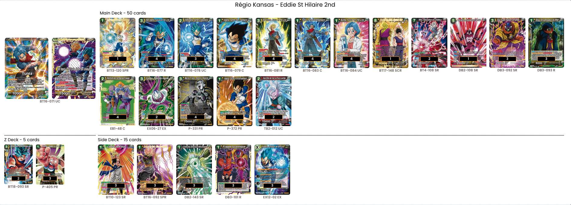 Decklist image · Eddie St Hilaire