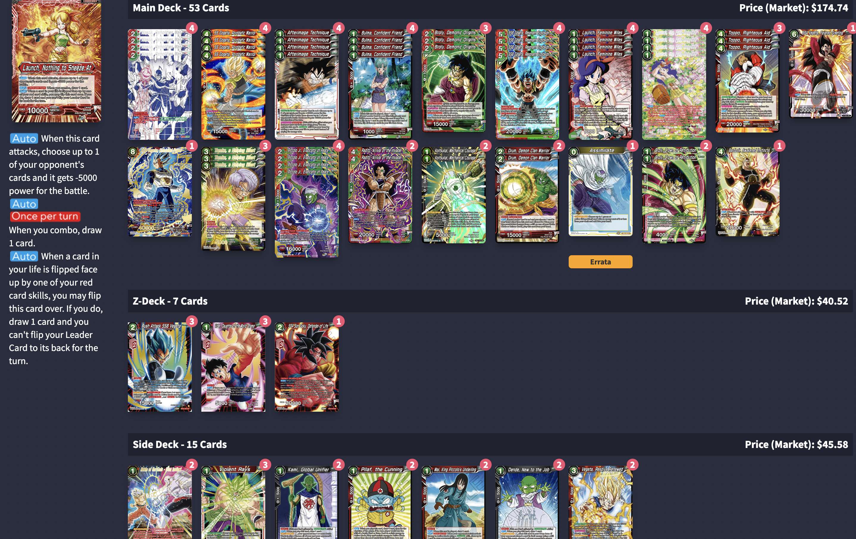 Decklist image · London Thomas