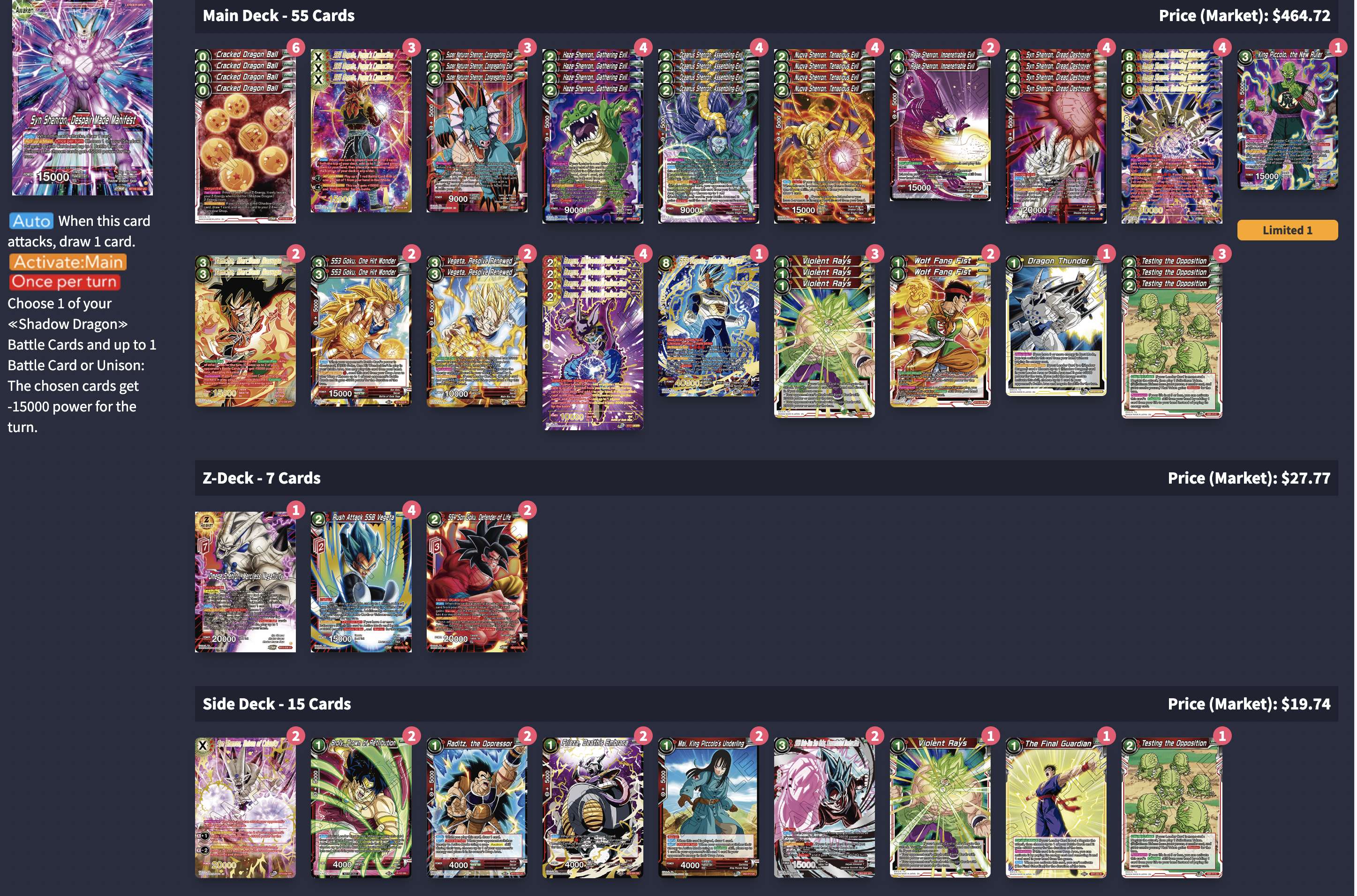 Decklist image · Joshua Pottow