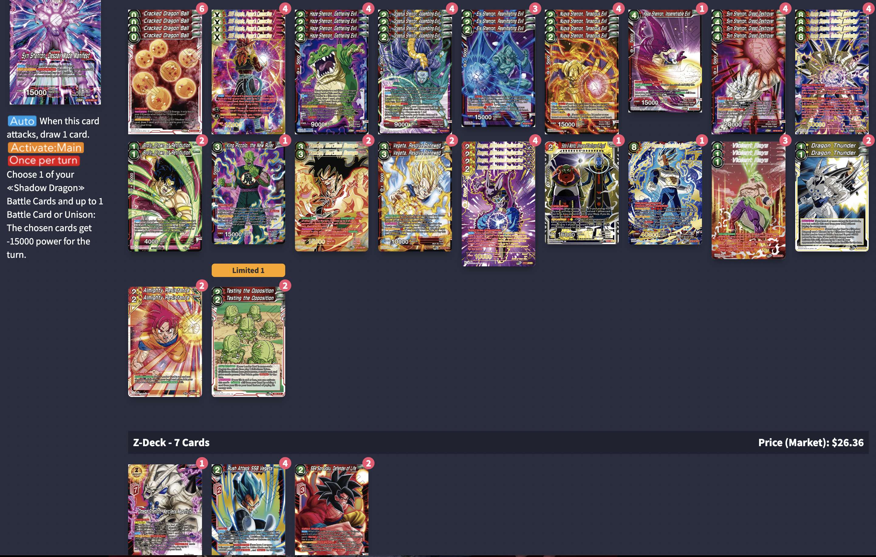 Decklist de ?