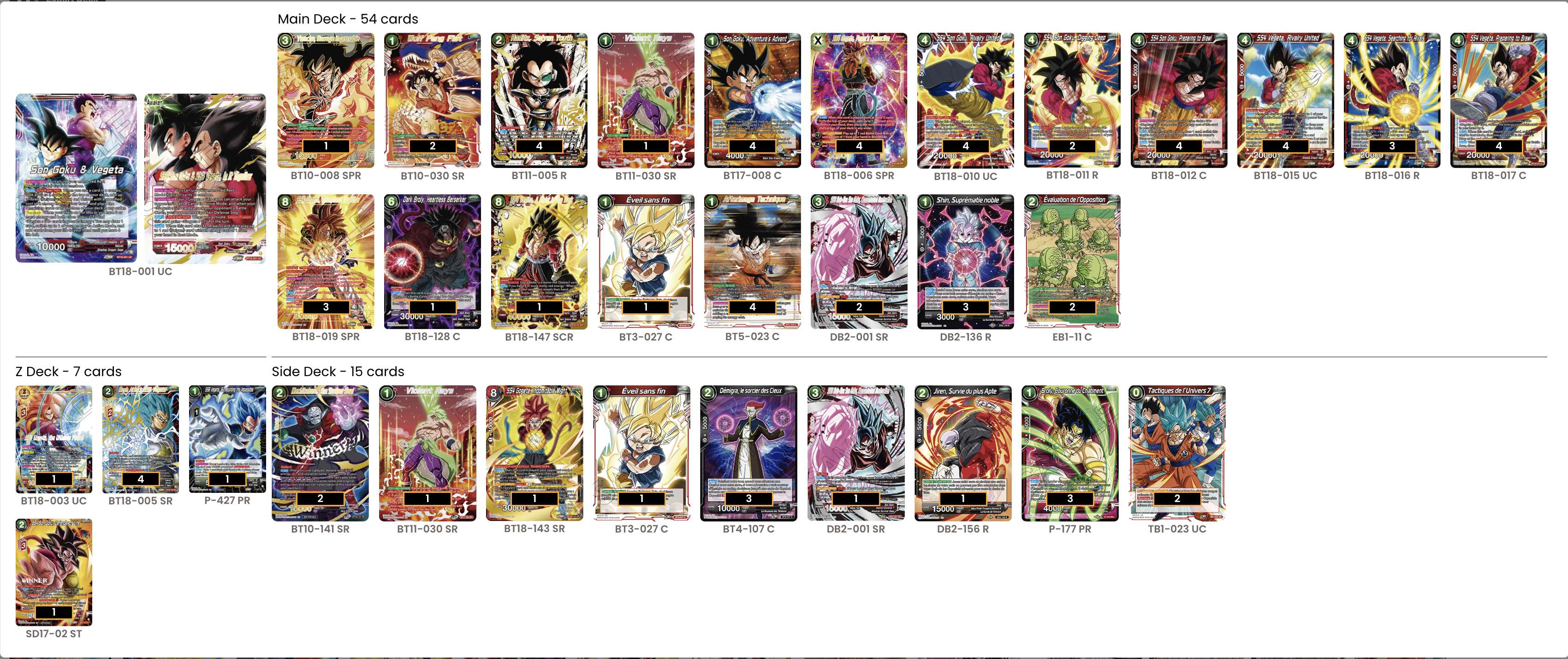 Decklist image · Egzon Zhubaj