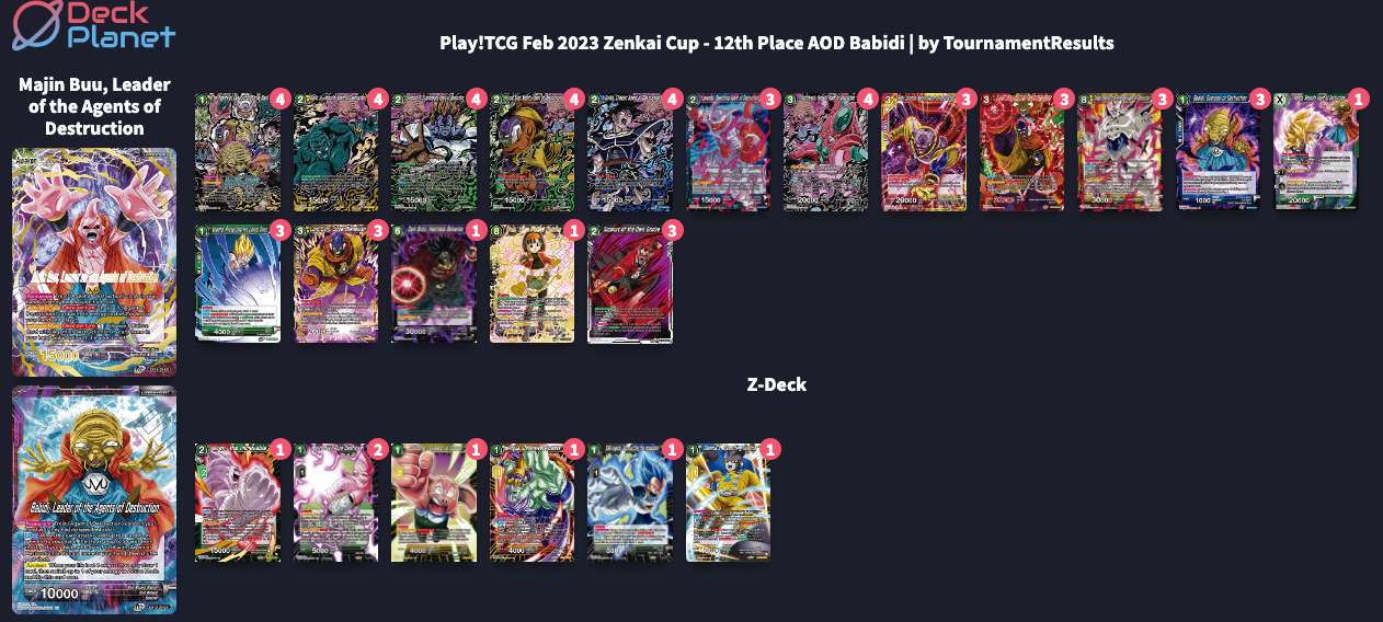 Decklist de Devin Brentzel