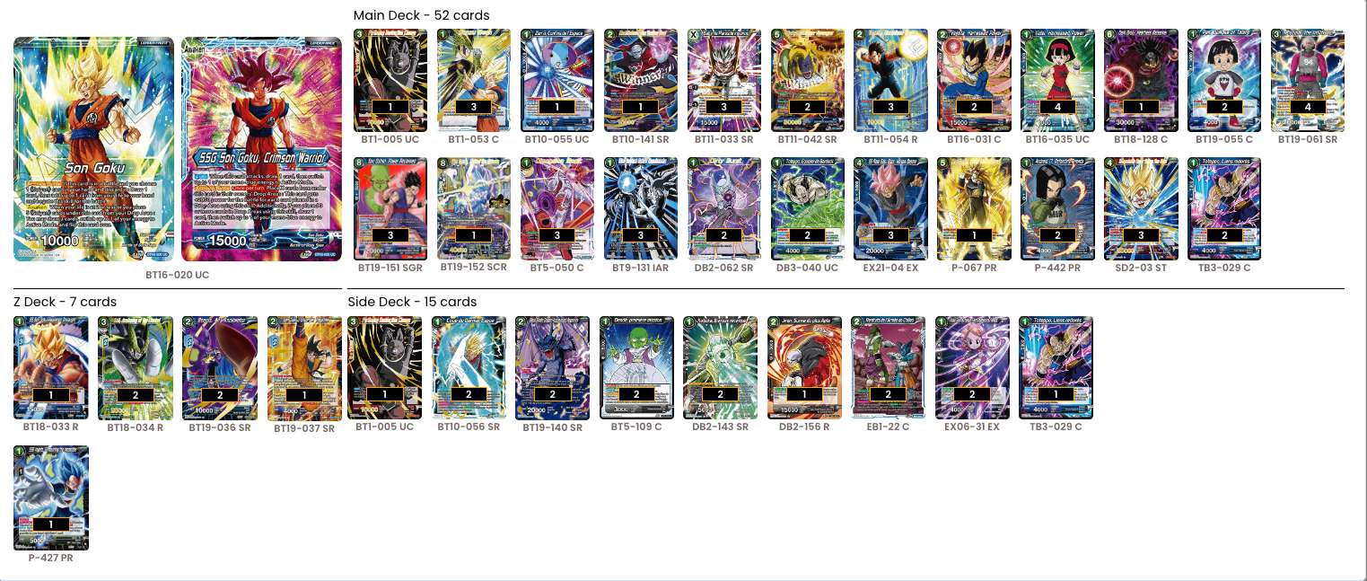 Decklist de Quentin Deschaumes