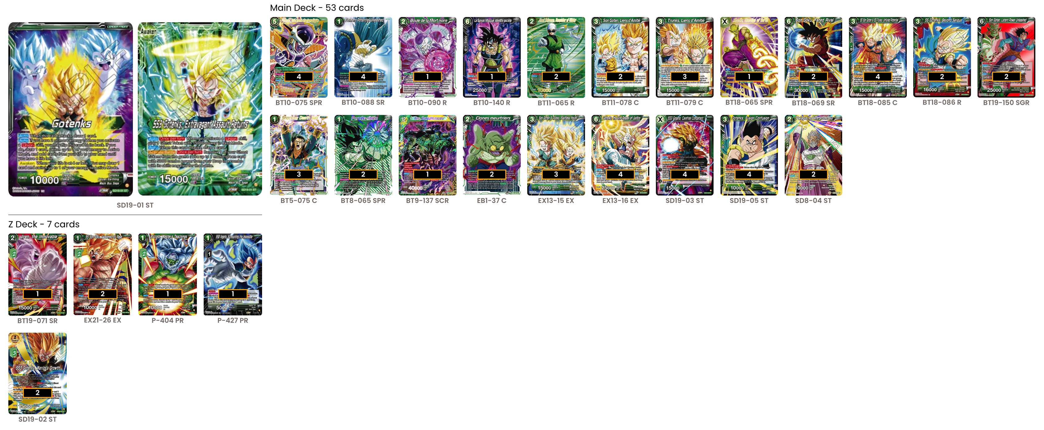 Decklist de Jerson Pizarro
