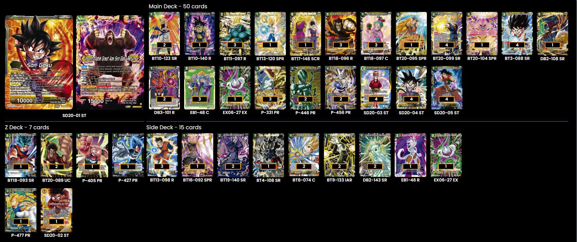 Decklist de Muqsit Khan