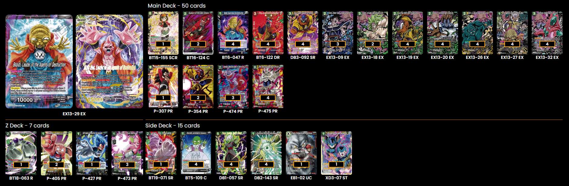 Decklist de Nicolas Sirvente