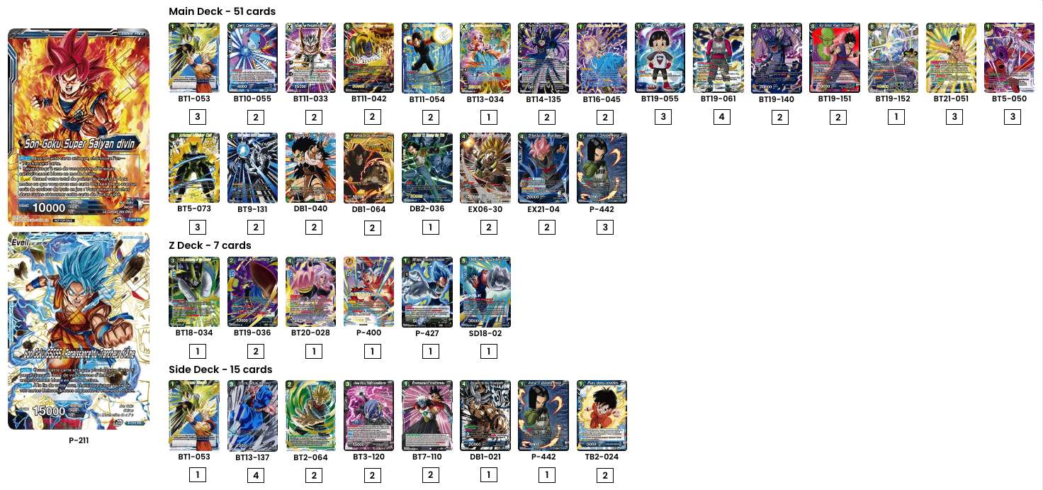 Decklist de Anthony Hain