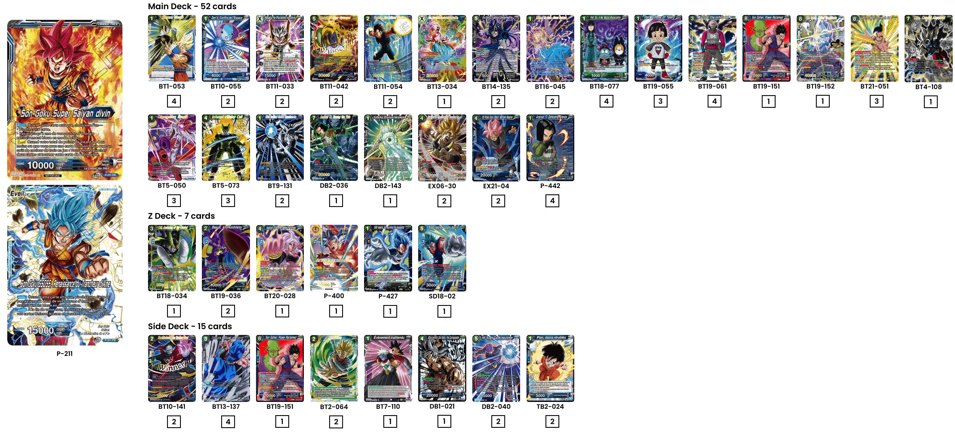 Decklist de Anthony Hain