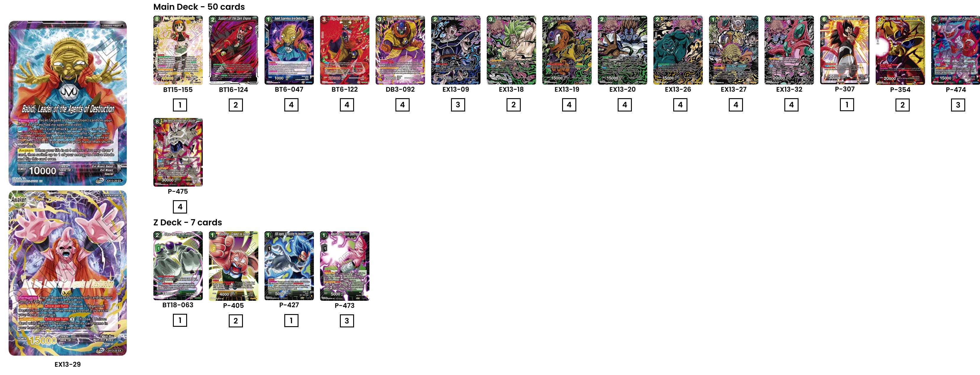 Decklist de Nicolas Sirvente