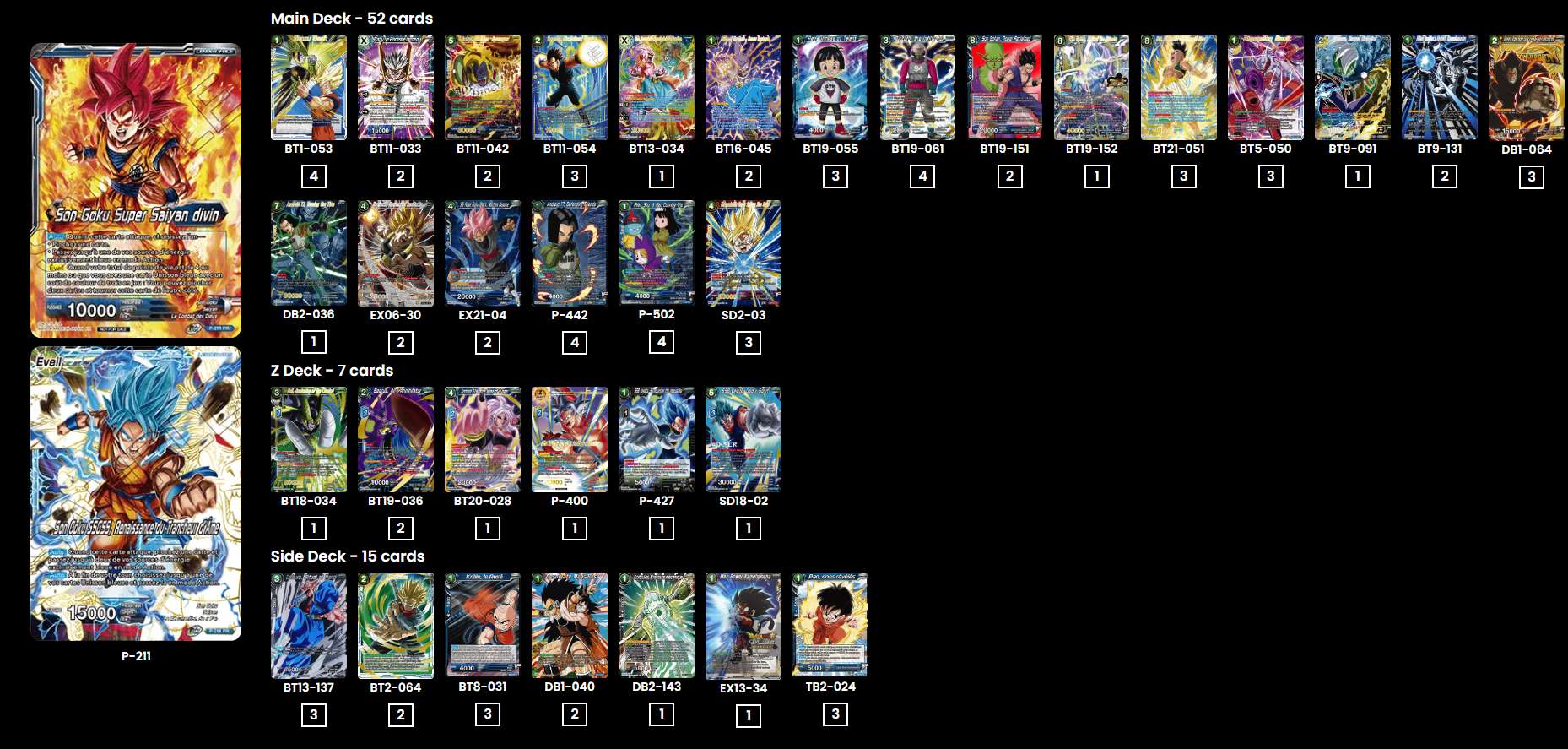 Decklist de Hugo Platret