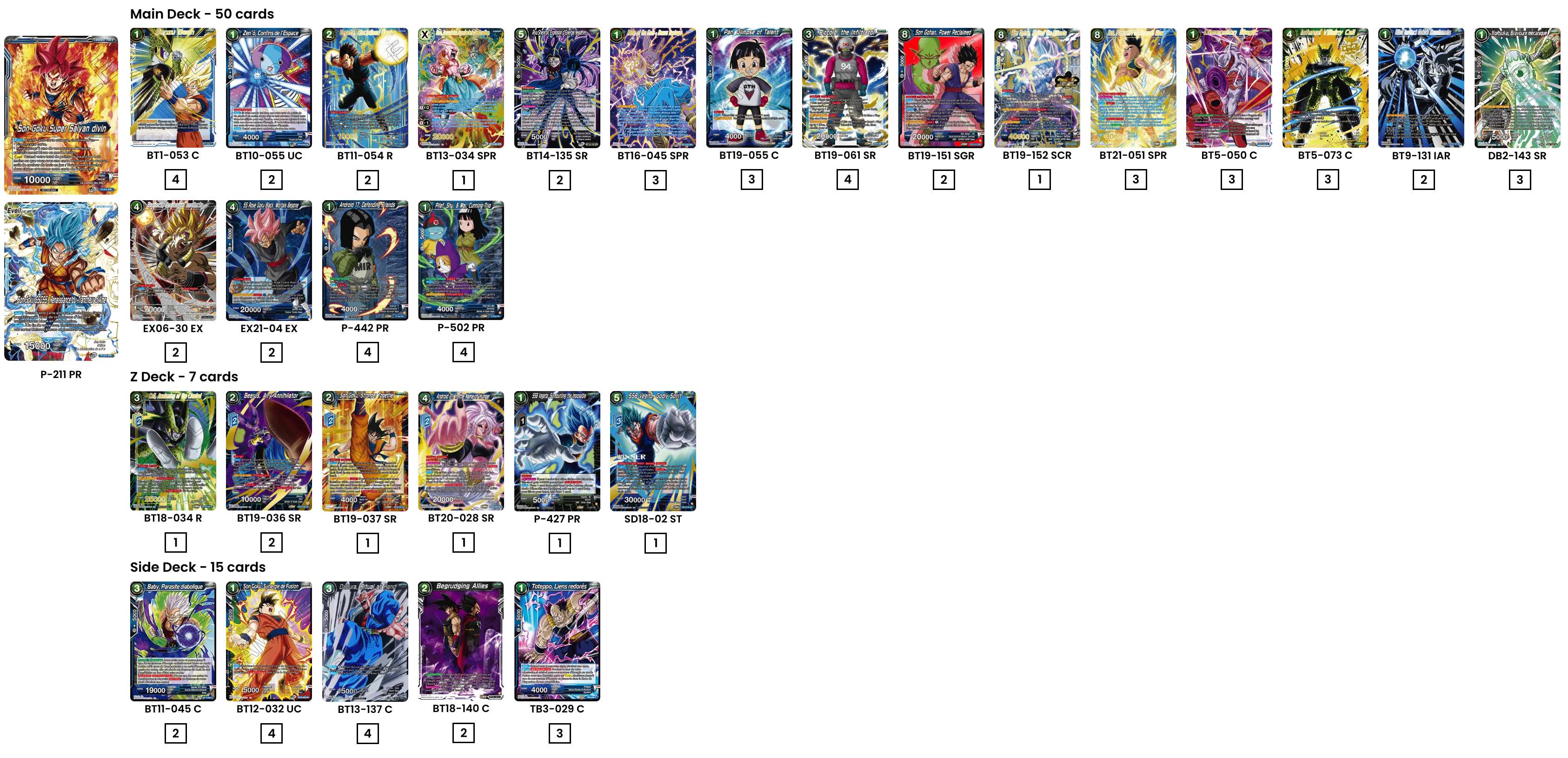 Decklist de Mathieu Boucher