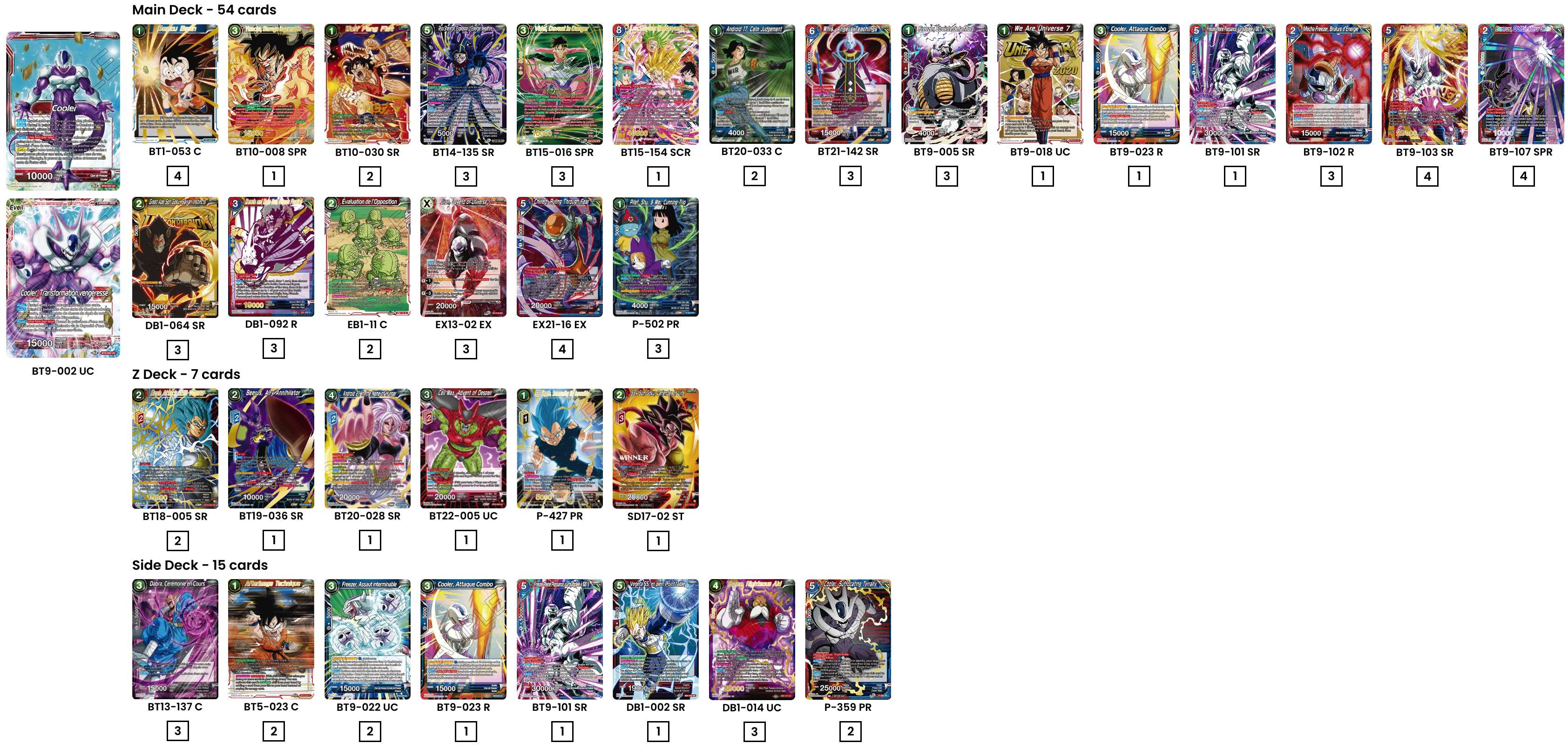 Decklist de Alex Foufelle
