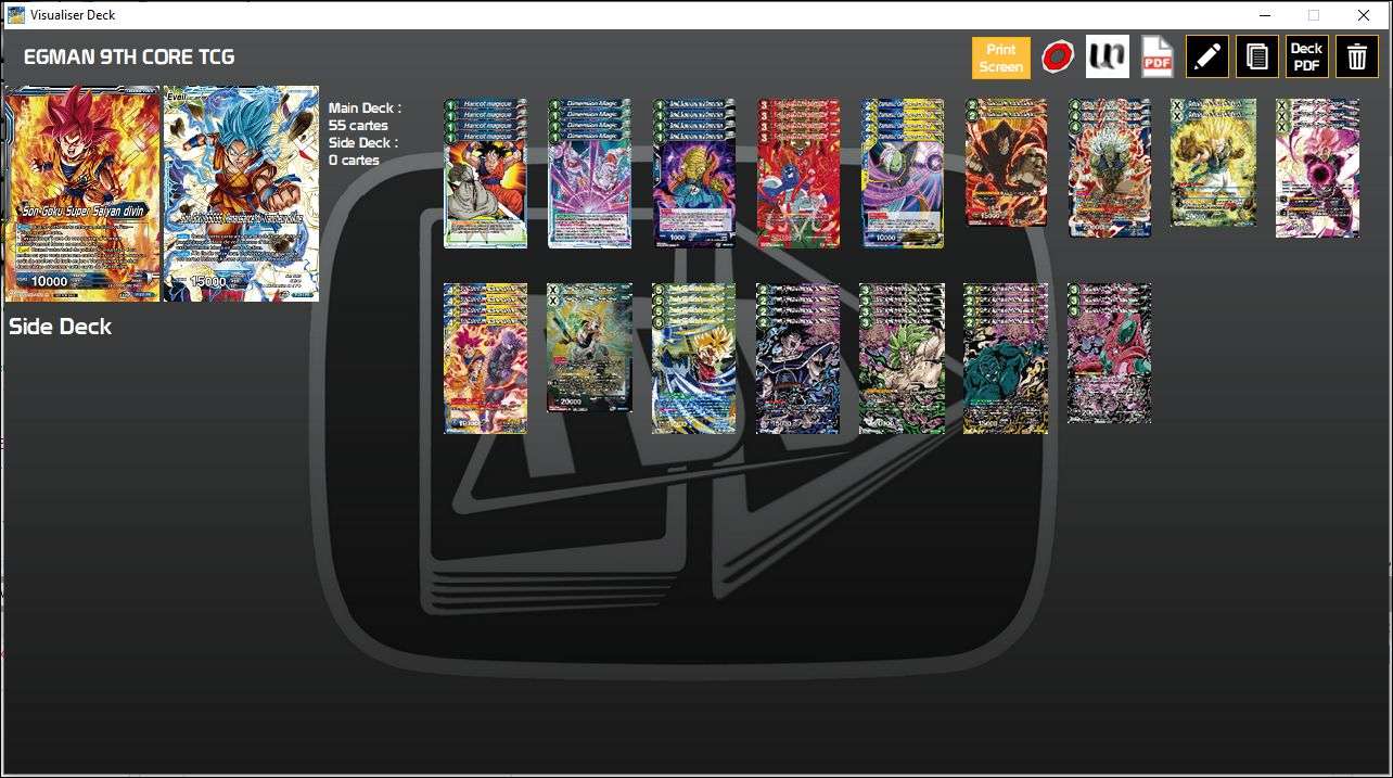 Decklist de Egman