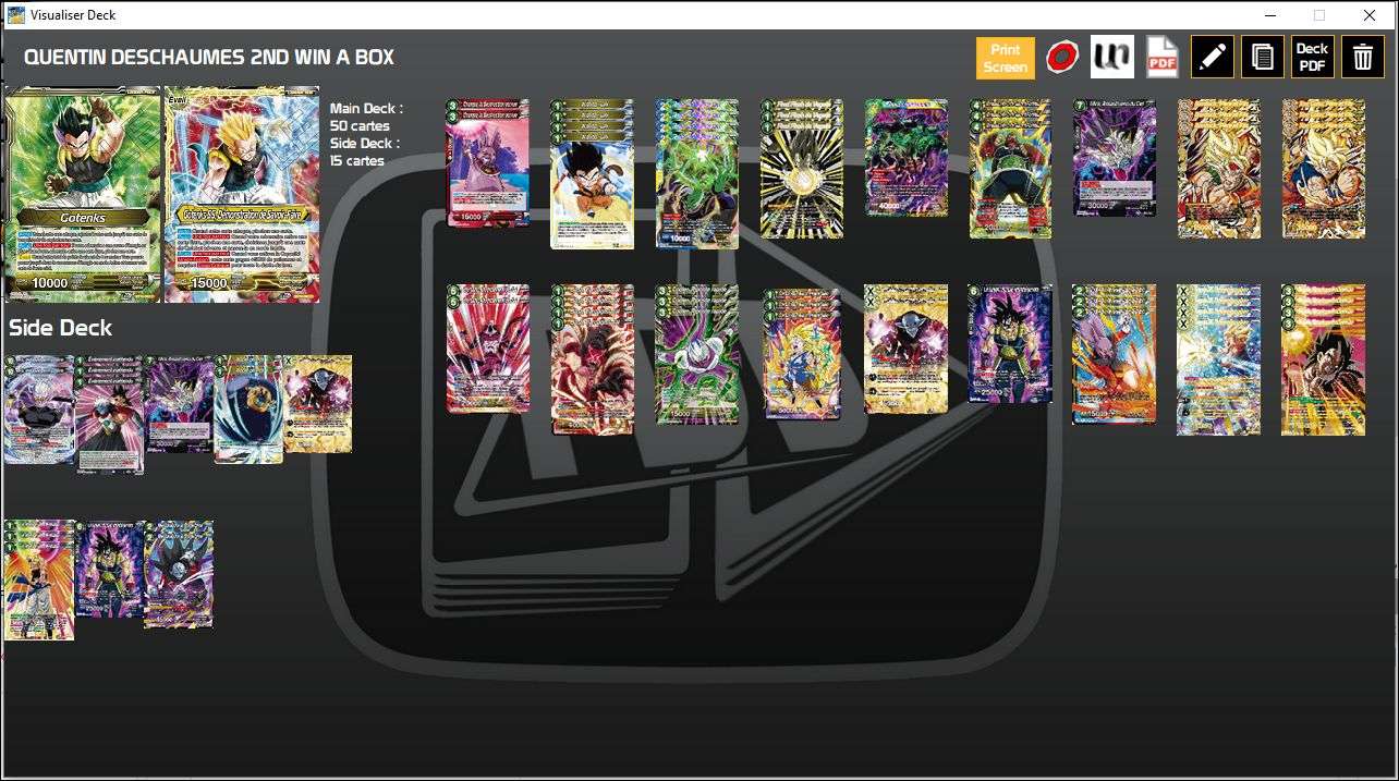 Decklist de Quentin Deschaumes