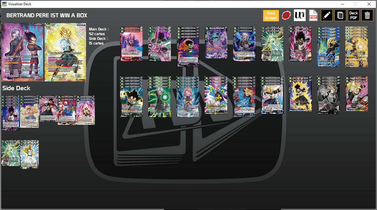 Decklist de Bertrand Pere