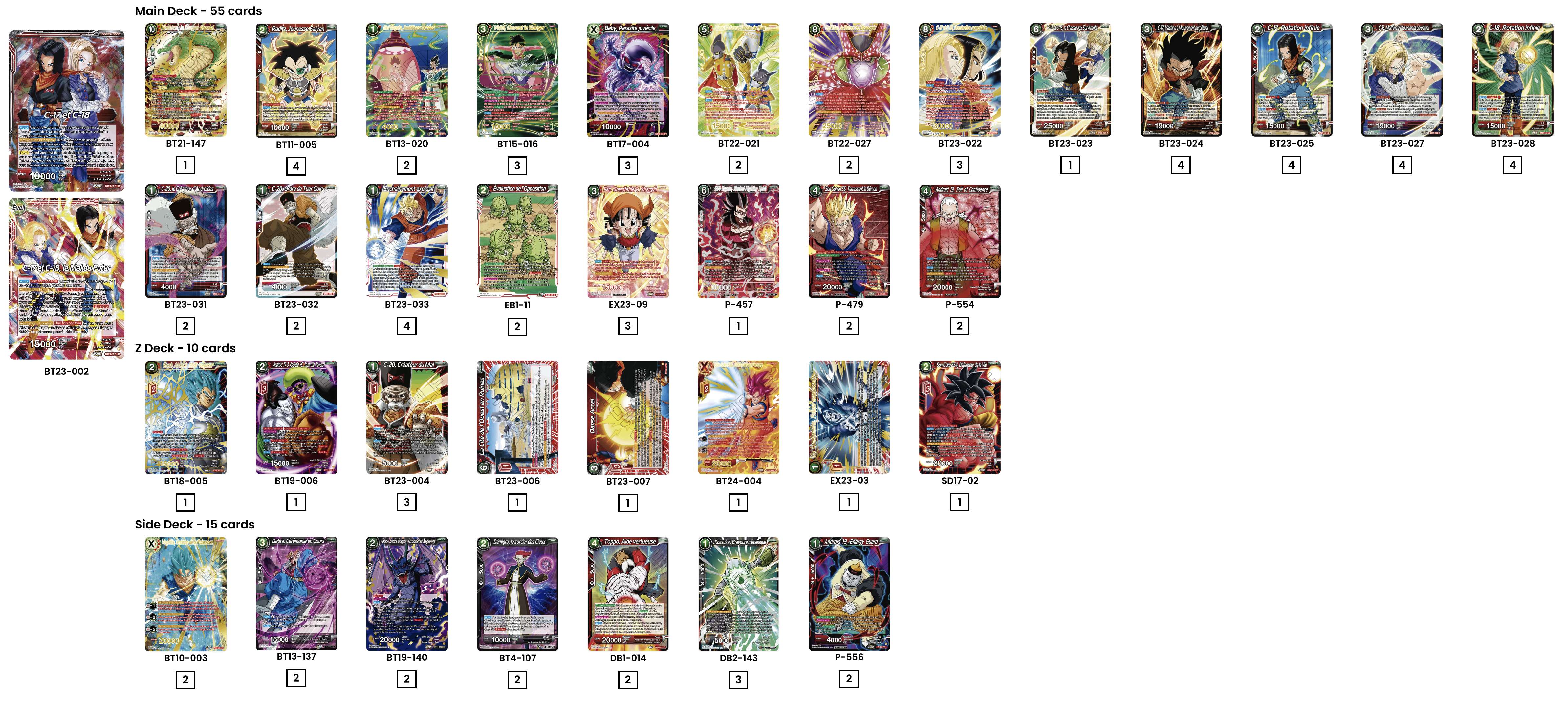 Decklist de Michael Friend
