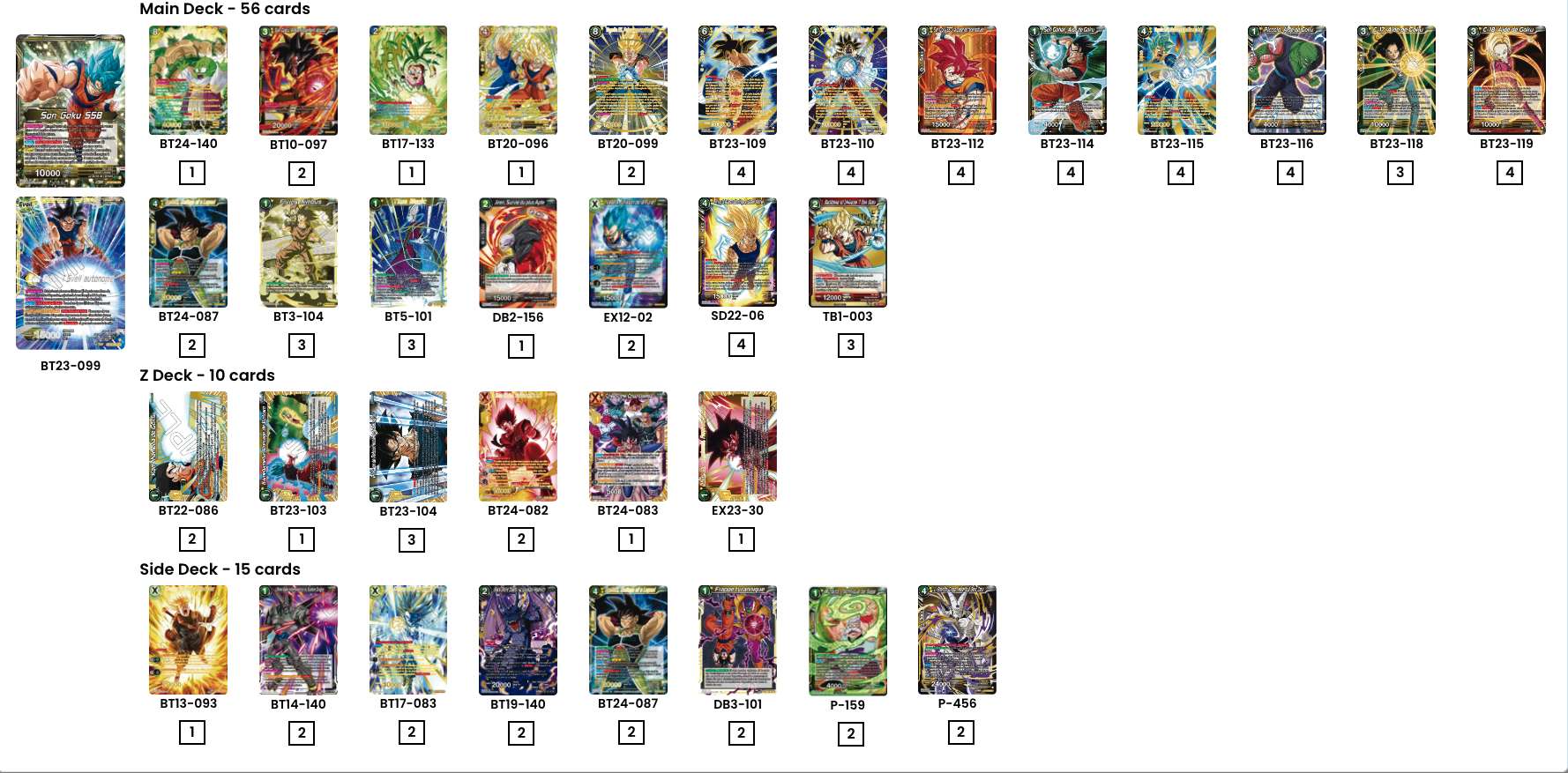 Decklist de Alex Foufelle