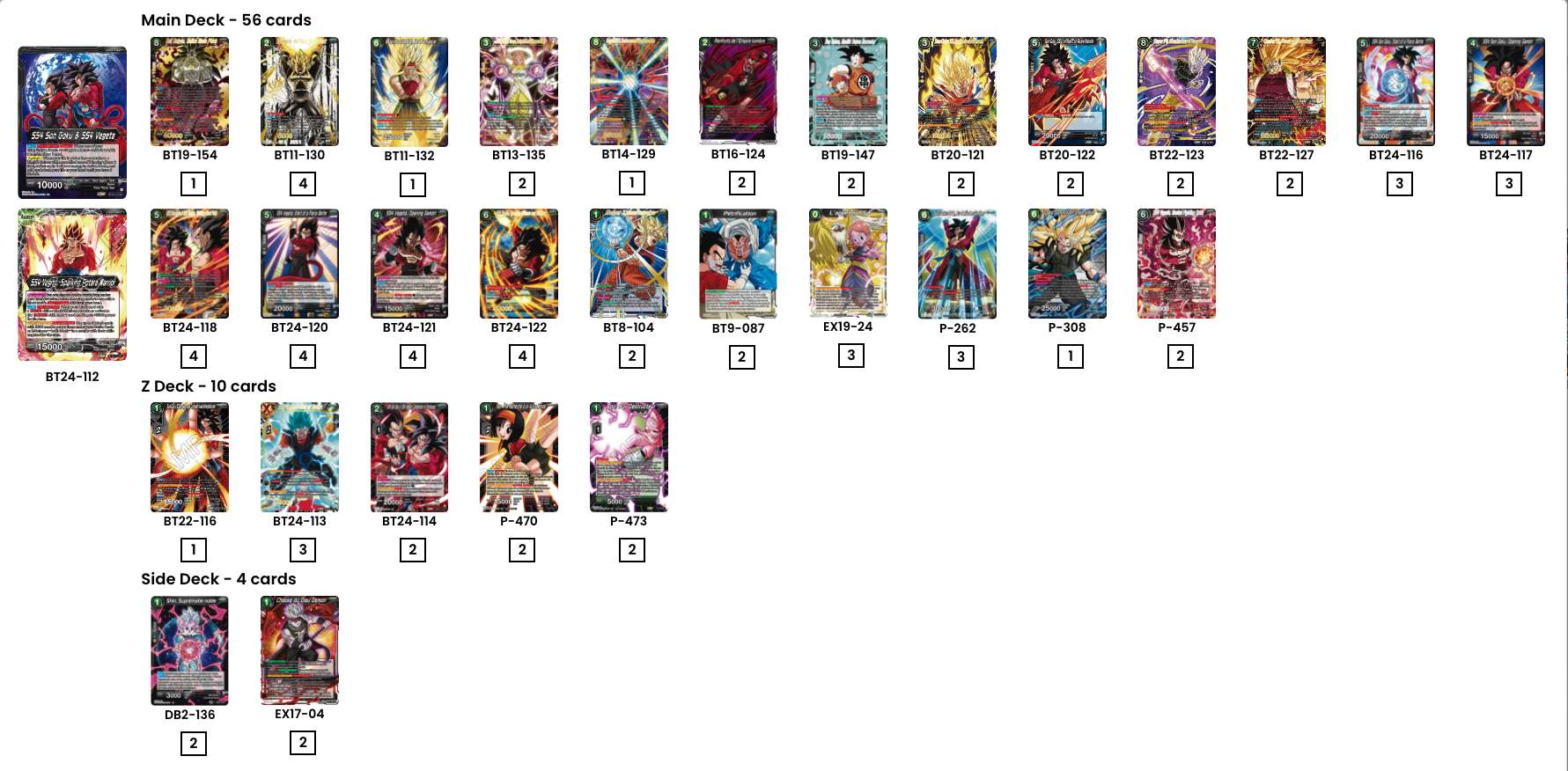 Decklist de Jacob Behan